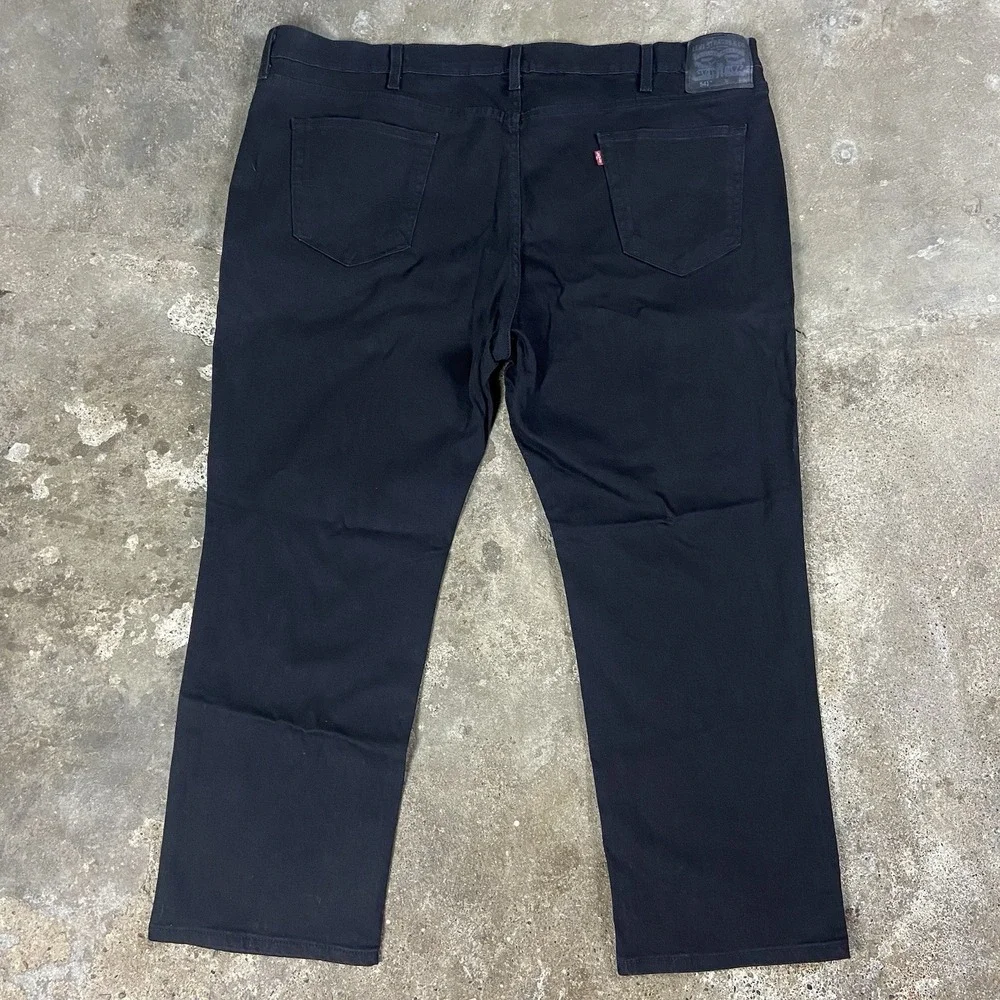 Levi's 541 Jeans Size 48x32 Black  Denim Dark Wash‎ Straight Athletic Fit